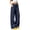 Navy, variant on Khunlpohl Womens Casual Pants Elastic Waist Solid Color Joggers Pant Straight Legs Lightweight Loose Trousers with Pockets