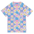 thumbnail image 6 of FORMRS Boys Rash Guard Short Sleeves Swim Shirt Quick Dry UPF 50+ Sun Protection, Sizes 3-12T, Playful Daisy, 6 of 6