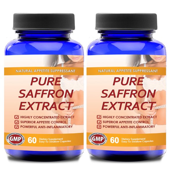 Pure Saffron Extract 100percent NonGMO Bottle (120 Capsules