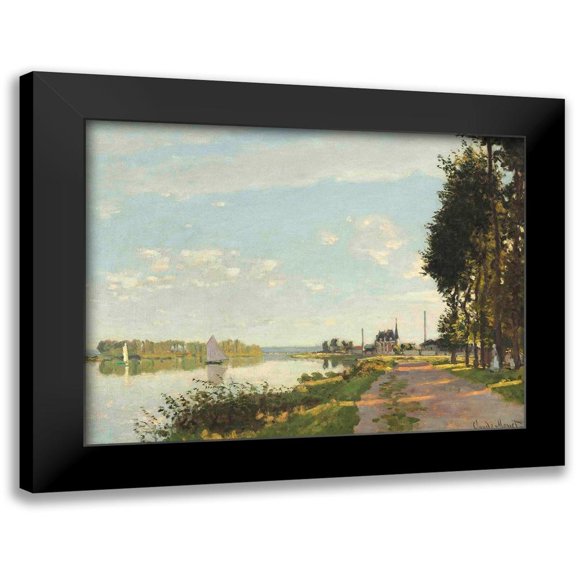 Monet, Claude 14x12 Black Modern Framed Museum Art Print Titled - Argenteuil