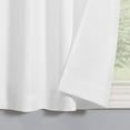 thumbnail image 3 of Martine Microfiber Semi-Sheer Rod Pocket Kitchen Curtain Valance and Tiers Set, 54" x 36", White, 3 of 6