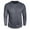 Dark Gray, variant on Thermal Waffle Shirts for Men, Crew Neck Long Sleeve Casual Pullover Underwear Textured Knit Tops Dark Gray M