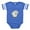 Royal Blue, variant on CafePress - Sheep 1 FIN - Cute Infant Baby Football Bodysuit
