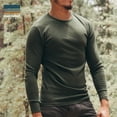 thumbnail image 5 of MERIWOOL Men's Merino Wool Midweight Baselayer Crew - X-Large - Army Green, 5 of 9