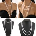 2. Design Adjustable Pearls Necklace Lightweight Layered Jewelry for ...