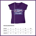 thumbnail image 7 of Veterans for Trump Make America Great Again Women's V-Neck T-shirt MAGA President 2024 Vote Red USA Take America Back Tee, 7 of 7