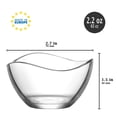 thumbnail image 7 of LAV Mini Glass Pinch Bowls Set of 6, Small Ingredient Bowls for Kitchen Prep, Glass Sauce Dip Cups, Clear Tiny Spice Custard Candy Bowls, Condiment Bowls, 2.25 oz, 7 of 7