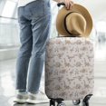 thumbnail image 2 of Beige Origami Dinosaurs Geometric Pattern Luggage Cover Fashion Suitcase Cover Baggage Covers Fit 25-28 Inch Luggage (Go Travel), 2 of 5