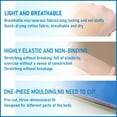 thumbnail image 4 of TELOLY 2026 New Precut Kinesiology Tape for Knees, 10 Pcs - Waterproof, Elastic, Breathable, Hypoallergenic Knee Support Tape for Pain Relief, 4 of 7