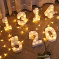 thumbnail image 2 of Qinwei Led Light Number Letter Sign for Night Light Wedding Birthday Party Christmas Home Decoration Number LampNumber 5, 2 of 4