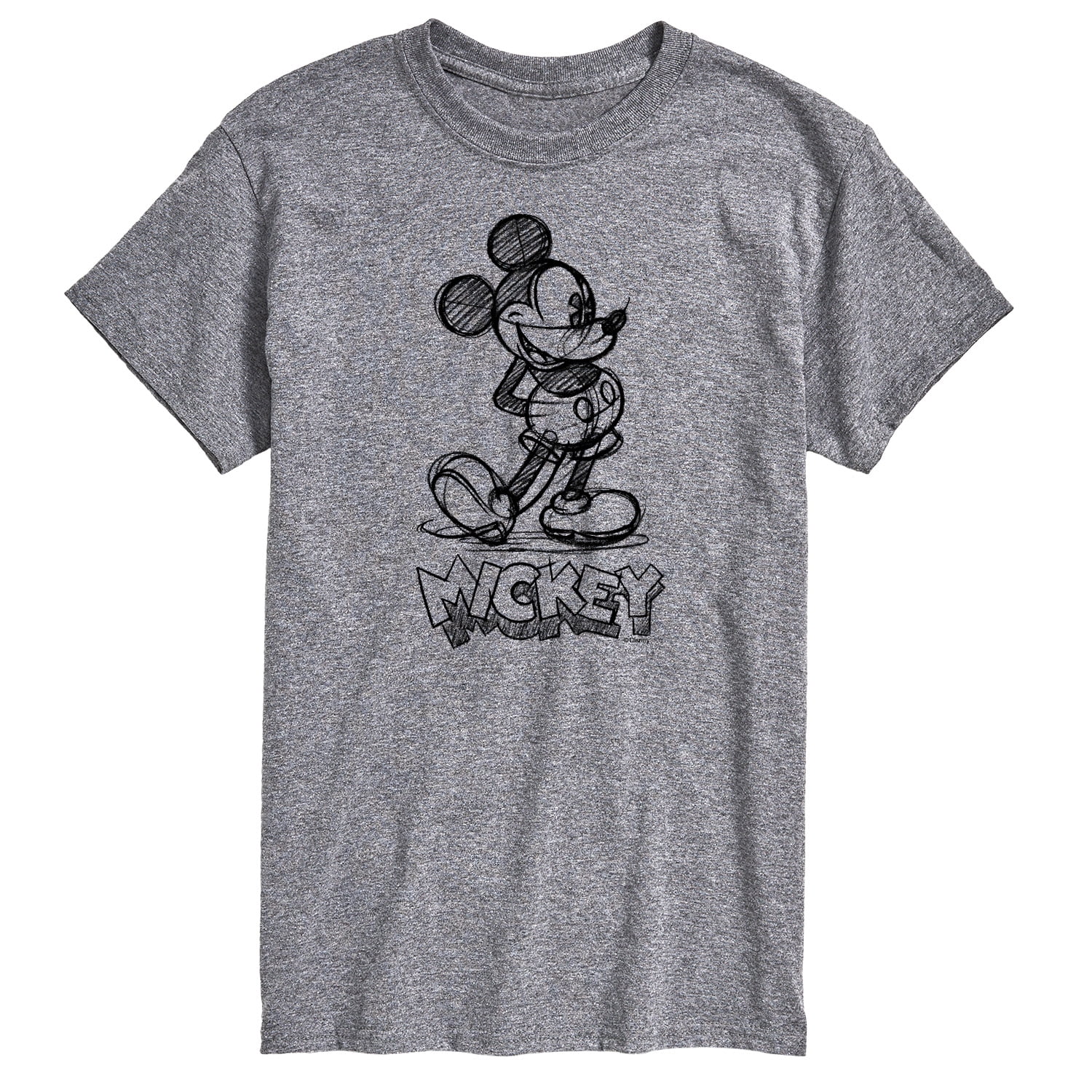 Mickey & Friends - Mickey Sketch - Men's Short Sleeve Graphic T-Shirt ...