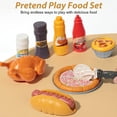 thumbnail image 3 of Juego de comida rápida Pretend Play Food Toy Hydeem, 80 unidades con almacenamiento, 3 of 7