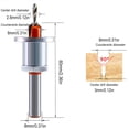 thumbnail image 5 of Step Drill, Countersunk Drill, Alloy Tapered Hole Drill, Woodworking Screw Installation Tool, Step Drill with Limiter, Precision Hole Drilling, Woodworking Project, High-Speed Cutting, Metal, 5 of 5