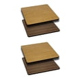 thumbnail image 2 of 2 PACK 24'' Square Restaurant Table Top with Natural or Walnut Reversible Laminate Top, 2 of 3