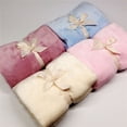 thumbnail image 4 of Bearachild El mejor regalo, manta de lujo de lana de franela, manta acogedora de felpa para cama, sofá, silla, sofá Juegos de cama rosado Bearachild JJ25454-02, 4 of 6