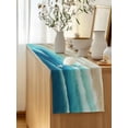 thumbnail image 5 of Table Runner 60 Inches Long for Kitchen Dining, Teal Ombre Ocean Dresser Scarf Farmhouse, Dining Table Decorations for Wedding/Parties, Summer Beach Coastal Waves Gradient 13 x 60 In, 5 of 8