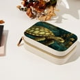thumbnail image 7 of Sea Turtle Velvet Portable Necklace Organizer Box with Removable Compartment – Decorative Gift and Necklace Holder, 7 of 7