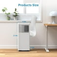 thumbnail image 6 of 2025 New 3-In-1 Portable Air Conditioner - 8,000 BTUs, Fan, LED Display, Remote Control, Timer, and Sleep Mode for Rooms Up to 350 Sq.Ft, 6 of 7