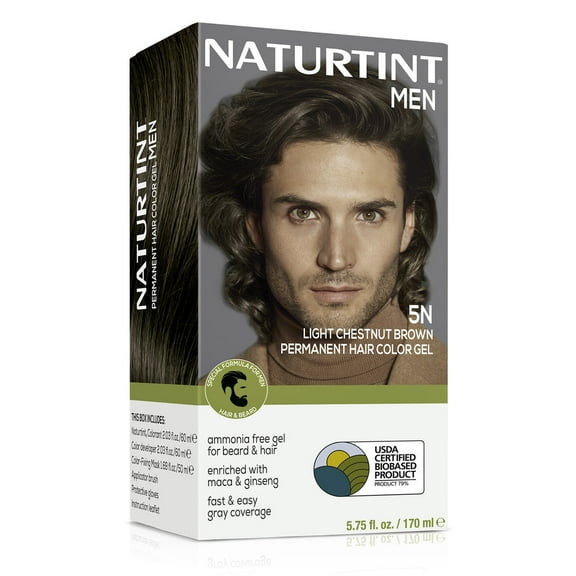 Naturtint Men's Permanent Hair Color 5N Light Chestnut, 5.75 Oz..
