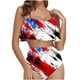 thumbnail image 1 of Trajes de baño Amzcrzy Tankini para mujer, trajes de baño, traje de baño de bikini con control de abdomen, conjunto de traje de baño con volantes para mujer, multicolor, M, 1 of 5
