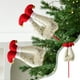 thumbnail image 1 of xihome Adorno navideño con forma de sombrero, con varilla para insertar. Ideal para decoraciones festivas. Material: tela suave y afelpada. Medidas: 30 x 11 x 4 cm., 1 of 6