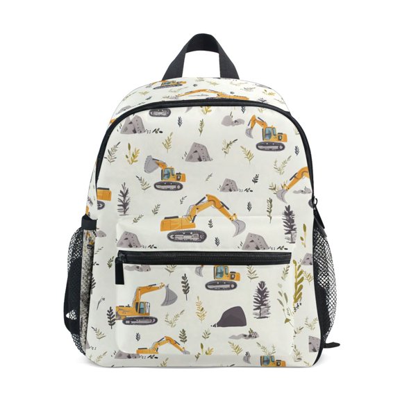 ALAZA Cartoon Excavator School Backpack Small Bookbag Mini Bags