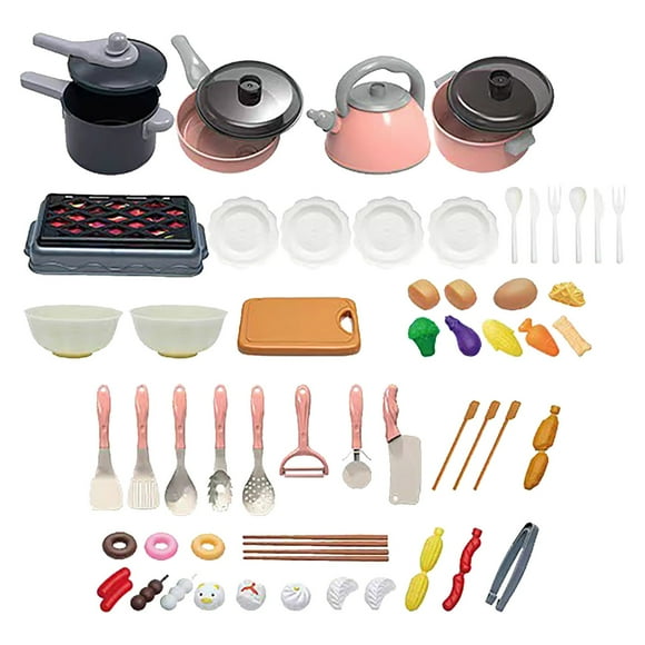 Life Like Kitchen Cooking Set: Fruit Chopping Stir Frying With Induction Cooker Create A Dedicated Pretend Play Toy For Kids On A Fun Culinary