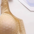 thumbnail image 7 of YWDJ Sleep Bras for Women Plus Size Front Close Sleep Bras No Wire Comfy Bras Wide Strap Full Coverage Push up Wrap Lounge Bras Padded Plus Size Comfortable Bras Solid Comfortable Bras Beige 2XL, 7 of 7