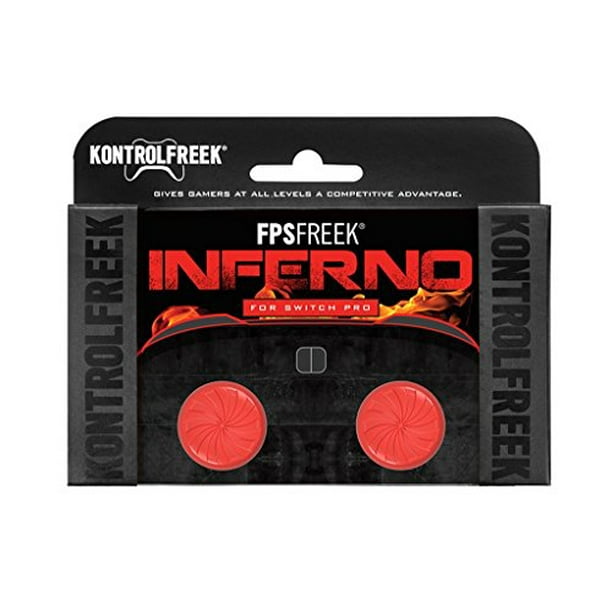 Kontrolfreek Fps Freek Inferno For Nintendo Switch Pro Controller Performance Thumbsticks 2 High Rise Concave Red Walmart Com Walmart Com