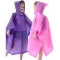 thumbnail image 2 of Poncho de Pluie pour Enfants Imperméable Réutilisable Imperméable en EVA Taille Unique Manteaux de Pluie pour Enfants, 2 of 6