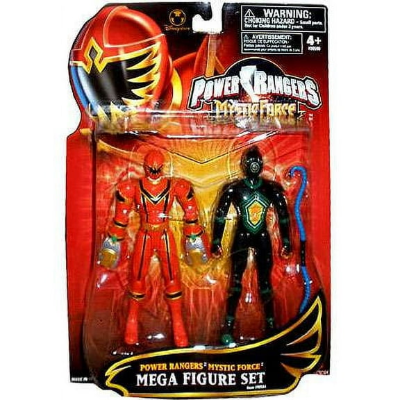 Power Rangers Mystic Force Red Ranger and Black Triptoid Action Figure 2-Pack