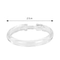 thumbnail image 3 of DecorRack Shower Curtain Hooks, Clear Plastic Shower Curtain Rings (12 Pc), 3 of 9