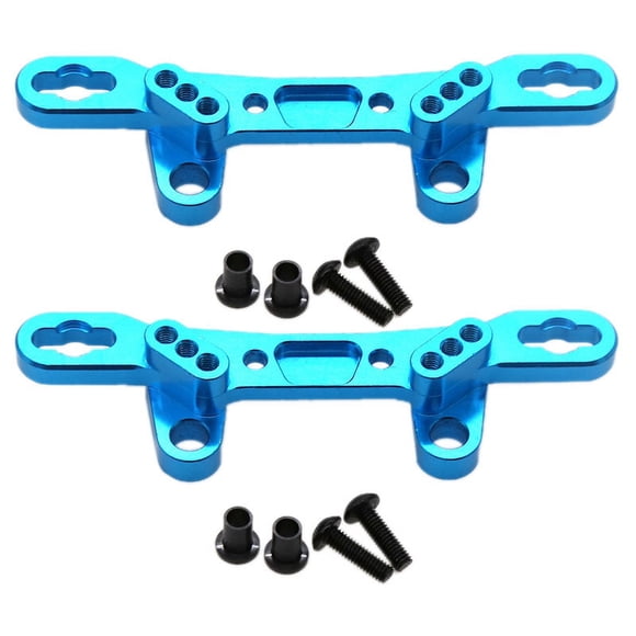 2X Amortiguador de Torre de Choque Delantero / Trasero de Metal para Tamiya TT02 TT-02 1/10 RC Coche Piezas de Actualización