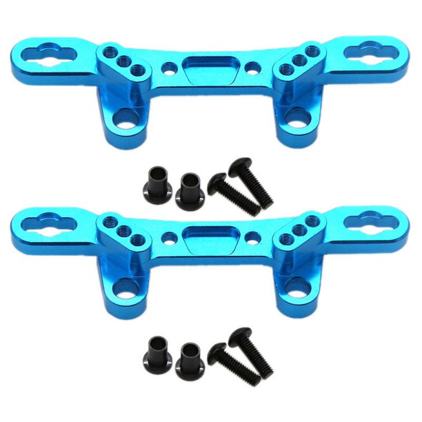 2X Amortiguador de Torre de Choque Delantero / Trasero de Metal para Tamiya TT02 TT-02 1/10 RC Coche Piezas de Actualización