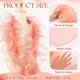 thumbnail image 2 of Cinta iridiscente plisada con volantes Ganeen, organza roja coral, 16 pulgadas, 2 of 6