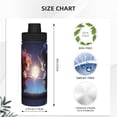 thumbnail image 3 of Fotbe Dreamy Forest Elf Pattern 18 Oz Sports Insulated Kettle Vacuum Cup Stainless Steel Travel Mug Cup Thermal Flask,Insulated Kettle for Cycling Gym Basketball Outdoor, 3 of 7