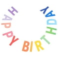 thumbnail image 4 of WEUVEB 1Set Paper Happy Birthday Banner Multi Wall Hanging, 4 of 8
