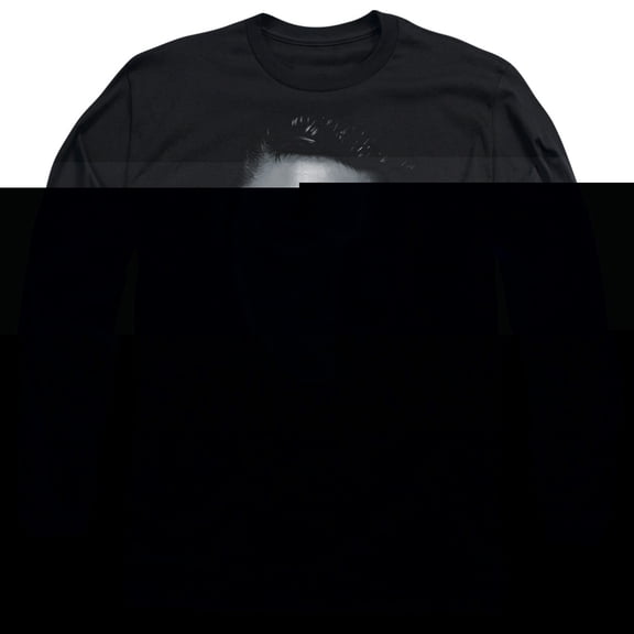 Elvis Presley Big Face Adult Long Sleeve T-Shirt Black