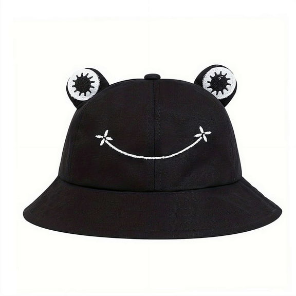 Frog Bucket Hat for Women Summer Autumn Plain Women Panama Outdoor Hiking Beach Fishing Cap