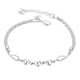 thumbnail image 4 of Bracelet,women's 925 Sterling Silver Charm Love Heart Wings Bracelet Cuff Bangle Jewelry, Bracelets, 4 of 5