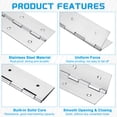 thumbnail image 3 of Uxcell 2 Pack Piano Hinge, 18"x3" Stainless Steel Continuous & Piano Hinges, Silver, 3 of 6