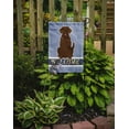 thumbnail image 2 of Carolines Treasures BB5637GF Chocolate Labrador Welcome Garden Size Flag, 2 of 3