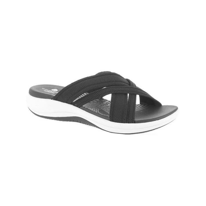 Cloudsteppers by Clarks Womens Mira Isle Strappy Machine Washable Slide ...