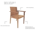 thumbnail image 2 of Silla con reposabrazos de Madera Tramontina Varanda Jatobá, 2 of 2