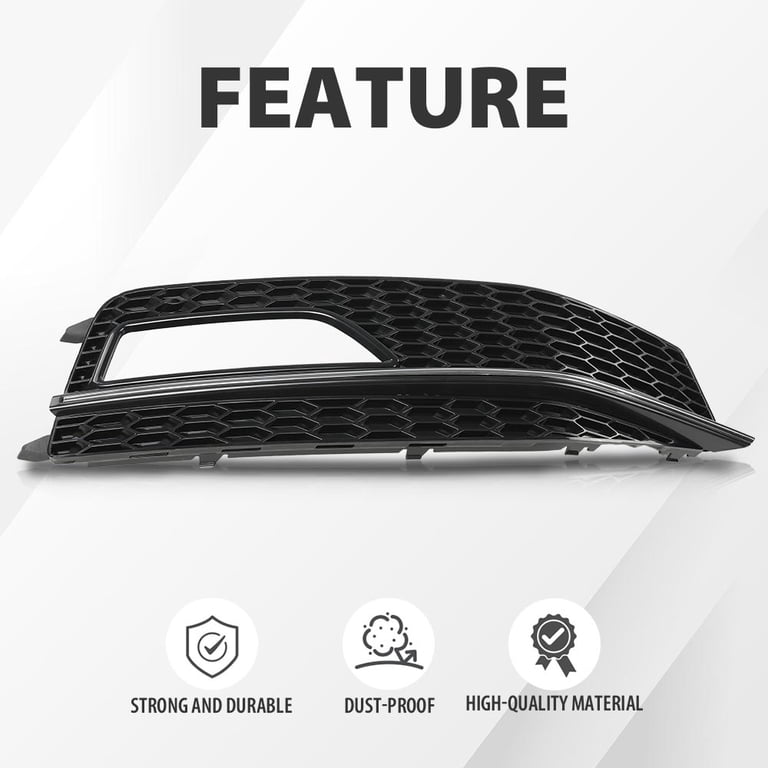 UNDERGROUND PARTS Fog Light Surround Grille – Audi A4 B8.5 S4 S-Line, Right Driver Side 2012-2015