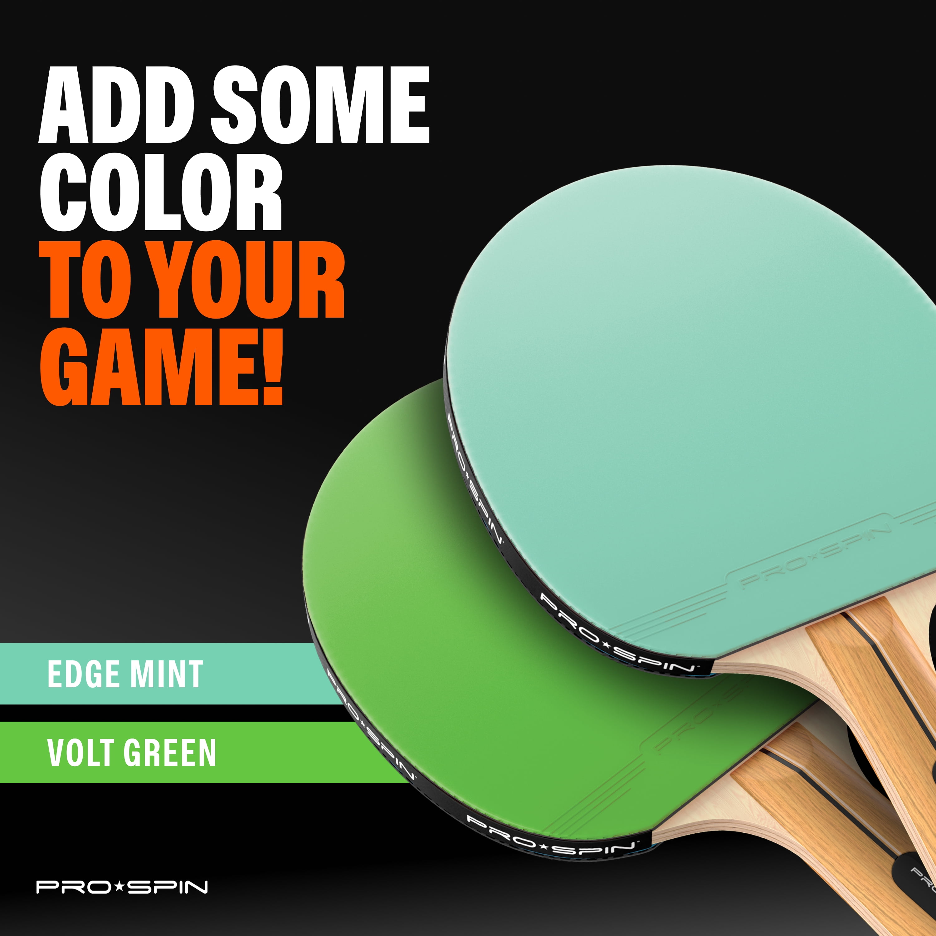 PRO SPIN Ping Pong Paddles - High-Performance Set with Premium Table Tennis Rackets, 3-Star Ping Pong Balls, Compact Storage Case | Professional Quality Ping Pong Paddle Set (2-Player Set)