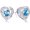 Silver-03-Mar, variant on Birthstone Heart Cubic Zirconia Stud Earrings, Classic Love Heart Tiny Piercing Studs, Anniversary Valentine's Day Birthday Holiday Fashion Jewelry Gifts for Women Ladies Daily Wear Party Ornament