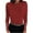 Red, variant on Lilgiuy Women's Autumn And Winter Casual Button Round Neck Long Sleeve Solid Color Sweater Tops Blouse,Orange,10(XL) Winter Fashion 2022