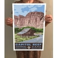 thumbnail image 4 of Capitol Reef National Park Vintage Travel Poster / Postcard WPA Style Retro Utah, 4 of 4