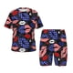thumbnail image 1 of Balery American With Lips Conjunto de Pijama Infantil de Manga Corta con Estampado – Ropa de Dormir de Algodón Suave-XX-Large, 1 of 6